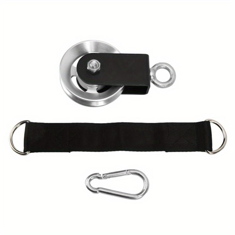 1set Fitness Equipment Bracket Pulley Silent DIY Pulley Fixed Pulley Hoisting Wheel Pull-down Wheel