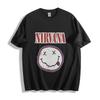 Nirvana Smiley T-Shirt - Klassisches Grunge-Gesicht Design Unisex Tee