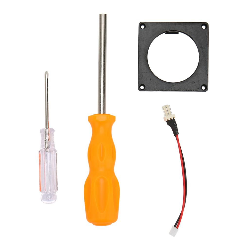 Fan 3D Print Mount Kit Replacement Game Console Cooling Fan Frame Kit for Gamecube Noctua Black