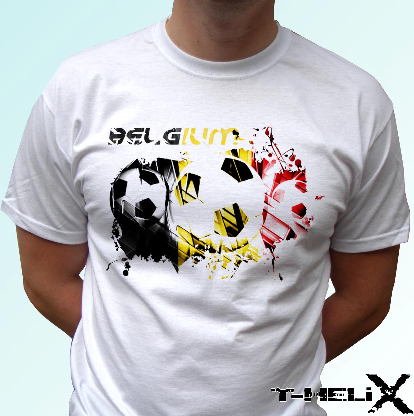 

Belgium football - white kids boys T-Shirt flag top design - s s kids baby sizes 140