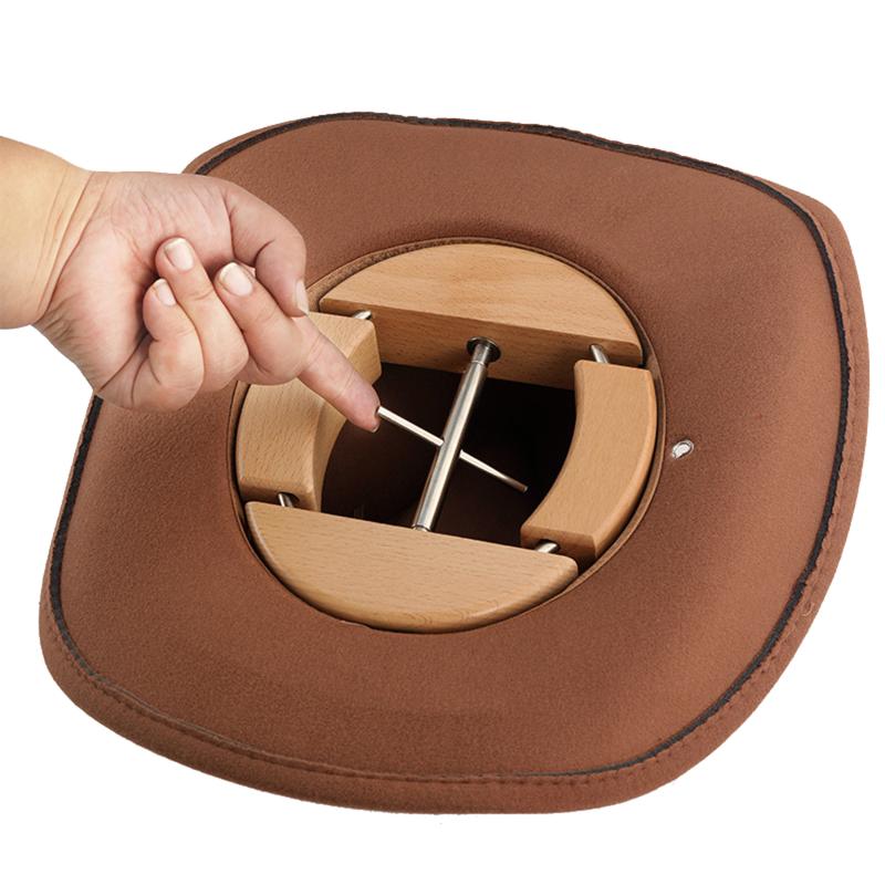 4 Way Adjustable Wooden Hat Stretcher Anticollapse Cap Shape Maintainer Fedora Hat Rack For Storage Cowboy Baseball Holders