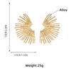 Irregular Semicircular Line Earrings Exaggerated Ear Jewelry Alloy Material