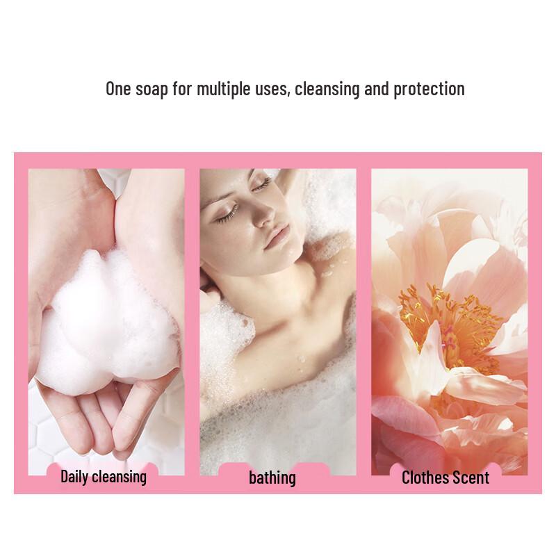 AEKYUNG Rose Cherry Blossom Scented Soap (4x100g Set)