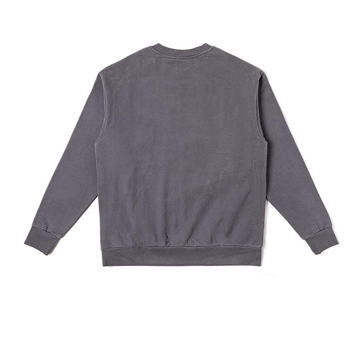 Lee Comfortable Round Neck Spliced Structural Design Versatile Sweatshirt Men Sweatshirt Iron-Gray LMT007822204573A05984