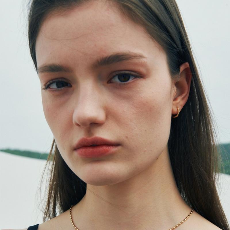 VERTE Basic Earring  Gold Ver.  2 Size    deux.silVer.131