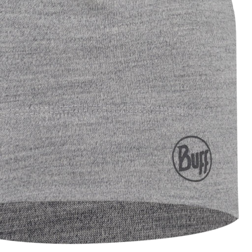 BUFF Merino Midweight Hat Beanie, Unisex Grey Cap