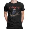 Crow F-Caw-F Merry Christmas Men T Shirts  Vintage Tees Short Sleeve O Neck T-Shirt 100% Cotton Graphic Tops