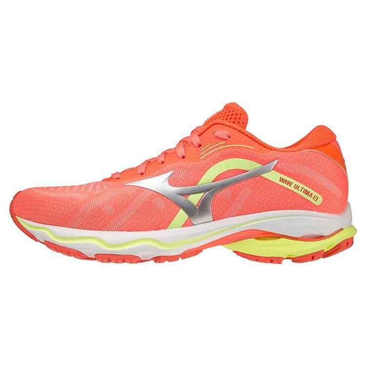 Mizuno Wave Ultima 13 Low Top Durable Running Shoes Women Running Shoes Orange Silver J1GD221805