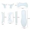 9pcs / Set High Heel Cake Embossed Mold DIY Food Grade Plastic Chocolate Candy Fondant Mold Kitchen