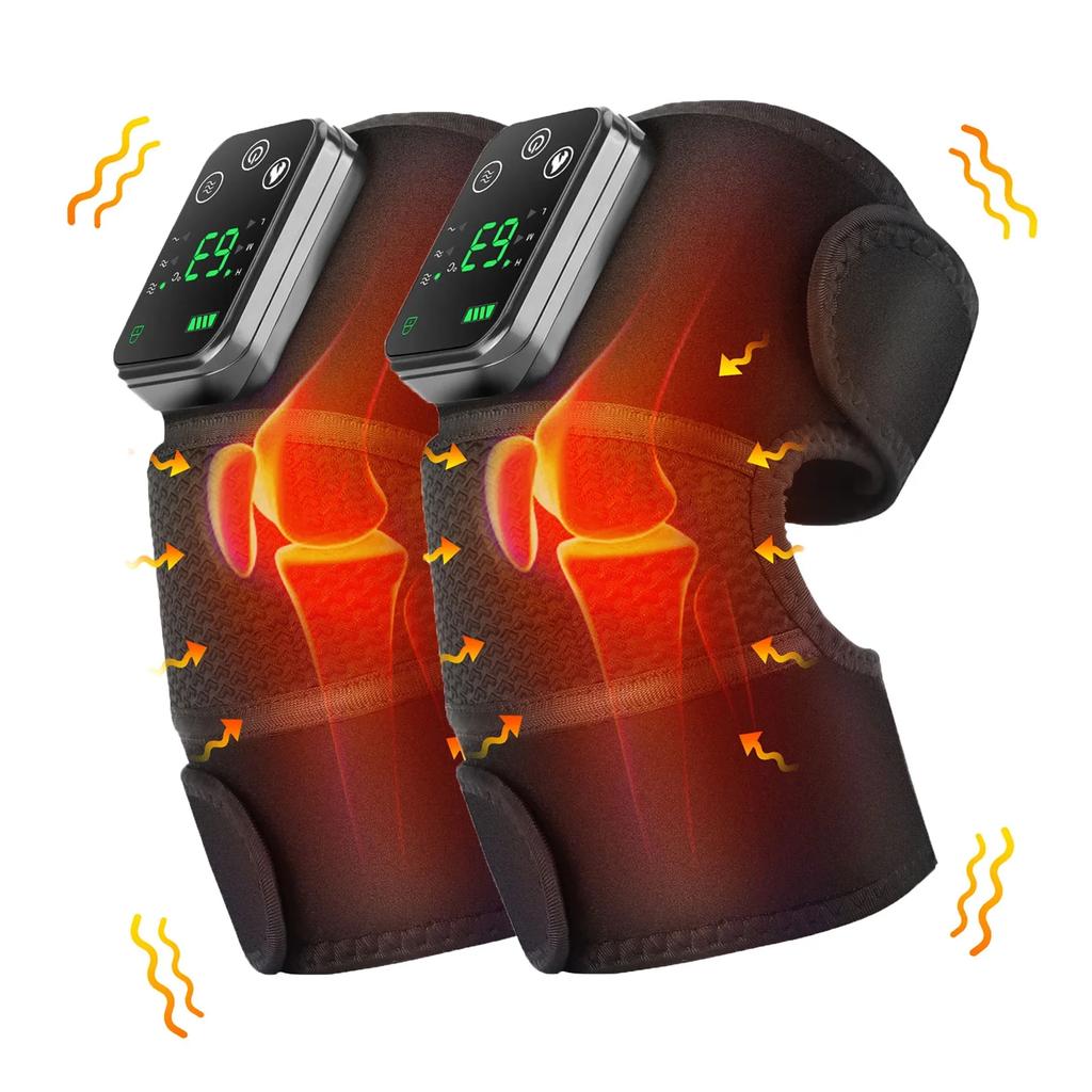 Electric Knee Tempreature Massager Fomentation Vibration Massage Device Shoulder Elbow Joint Heating Knee Pad Blood Circulation