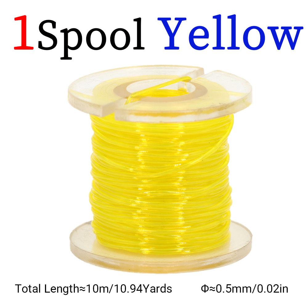 1PC Colored Elastic Thread Mayfly Shrimp Fly Larva Body Making Material High Elasticity Suitable for Trout Salmon Fishing Baits