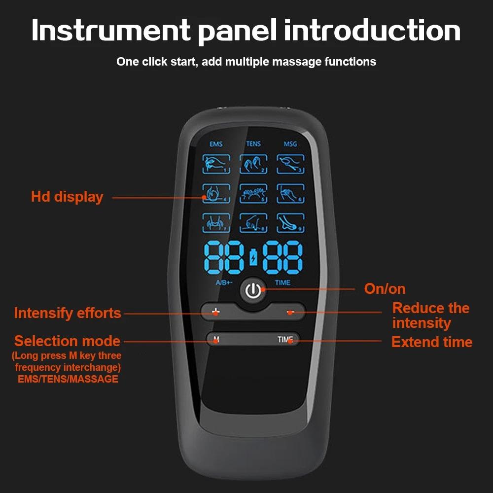 EMS Electric Muscle Stimulator Physiotherapy Tens Muscle Stimulator Ems Acupuncture Body Massage Digital Therapy Slimming Machine Electro Stimulator