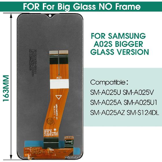for Samsung Galaxy A02s Screen Replacement for Samsung A02s LCD Screen Replacement A025U LCD Display A025A Touch Digitizer with