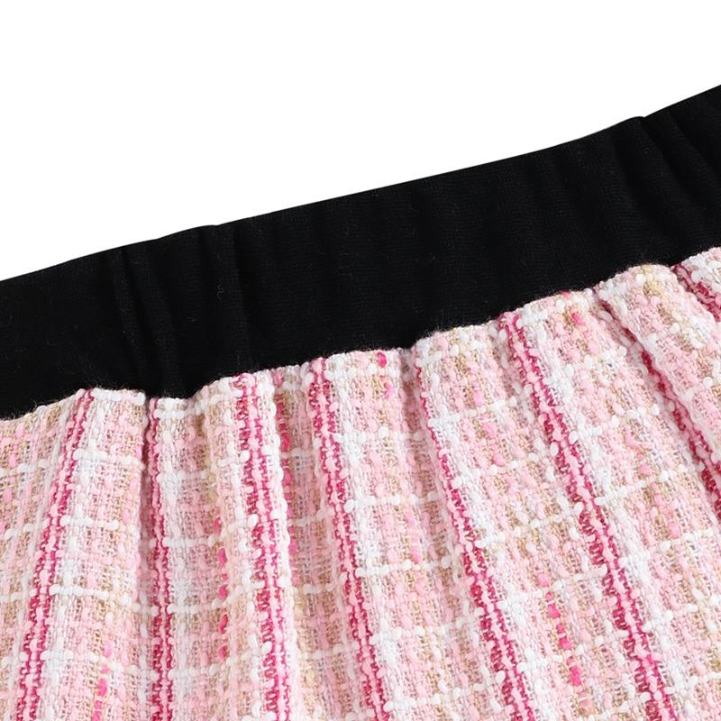 Kleinkind Baby Mädchen Kleidung Herbst Kleid Casual Plaid Strickjacke Top + Plaid Rock Mädchen Sets Neugeborenen Baby Kleidung Anzug