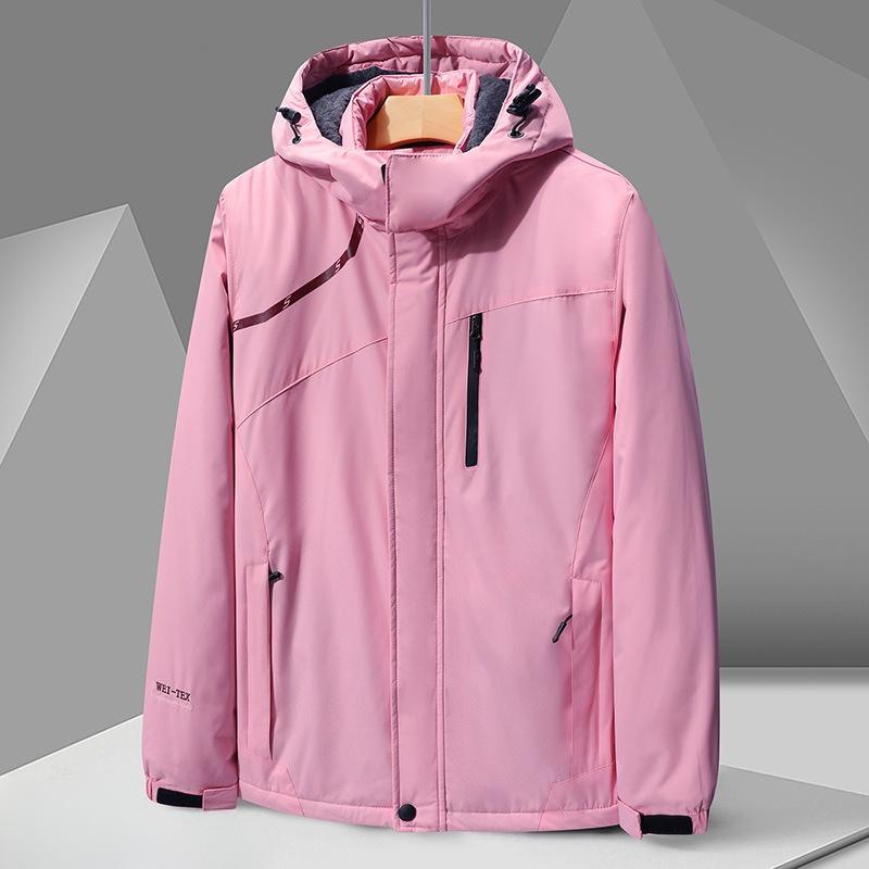 Autumn and Winter Thickened Velvet Autumn and Winter Men's and Women's Jackets Waterproof Windbreaker Sports Casual Jackets Camouflage Men's