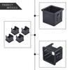 Black Diameter Plastic Square Tube Sleeve Easy To Use And Install