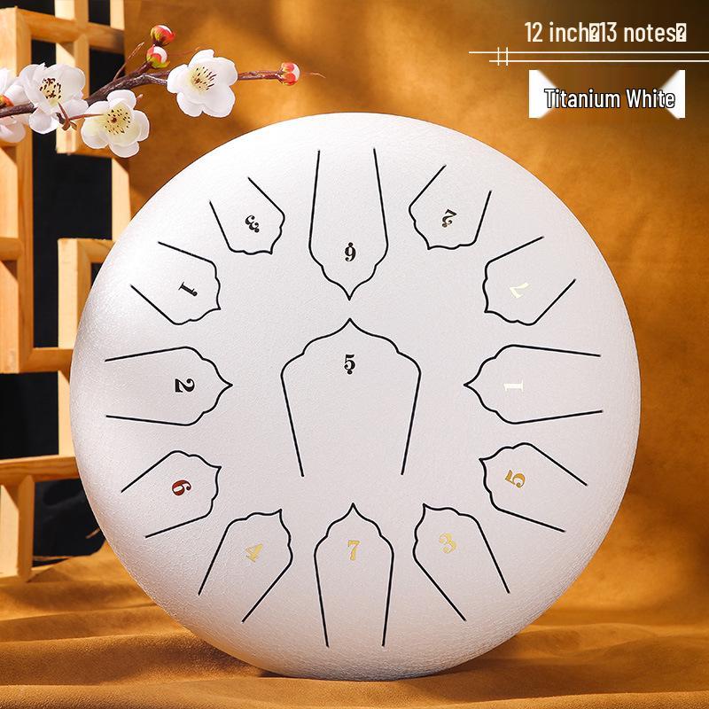 Ätherische Stahltongtrommel: 6-14 Zoll Sanskrit Handpan für Erwachsene & Anfänger