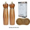 Ruhan Acacia Wood Manual Salt & Pepper Grinder Set