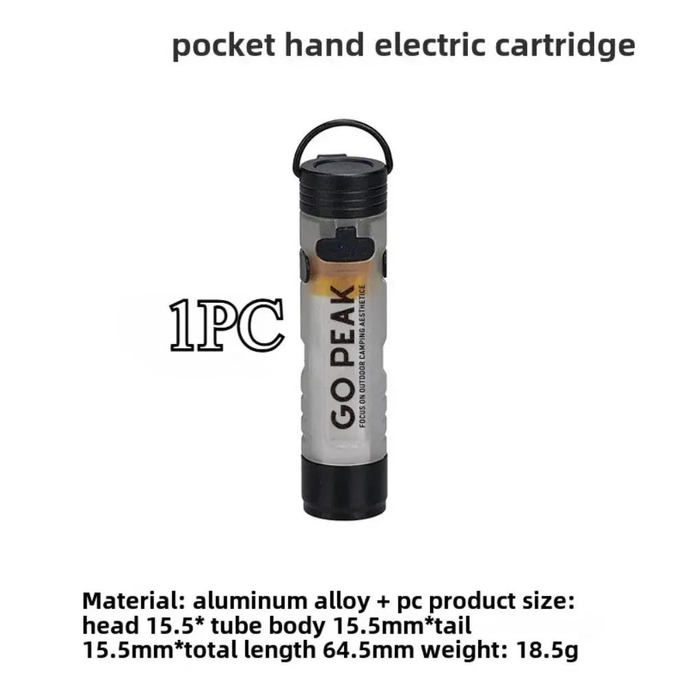 Strong Light Pocket Mini Flashlight Magnetic Hook Long Endurance Key Clip Light Cap Clip Rechargeable LED Flashlight Night