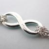 [Pre-owned] TIFFANY 925 Infinity Blue Double Chain Bracelet/j63-10