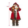 Collectible Standing Christmas Ornaments, Traditional Santa Claus Figurine,