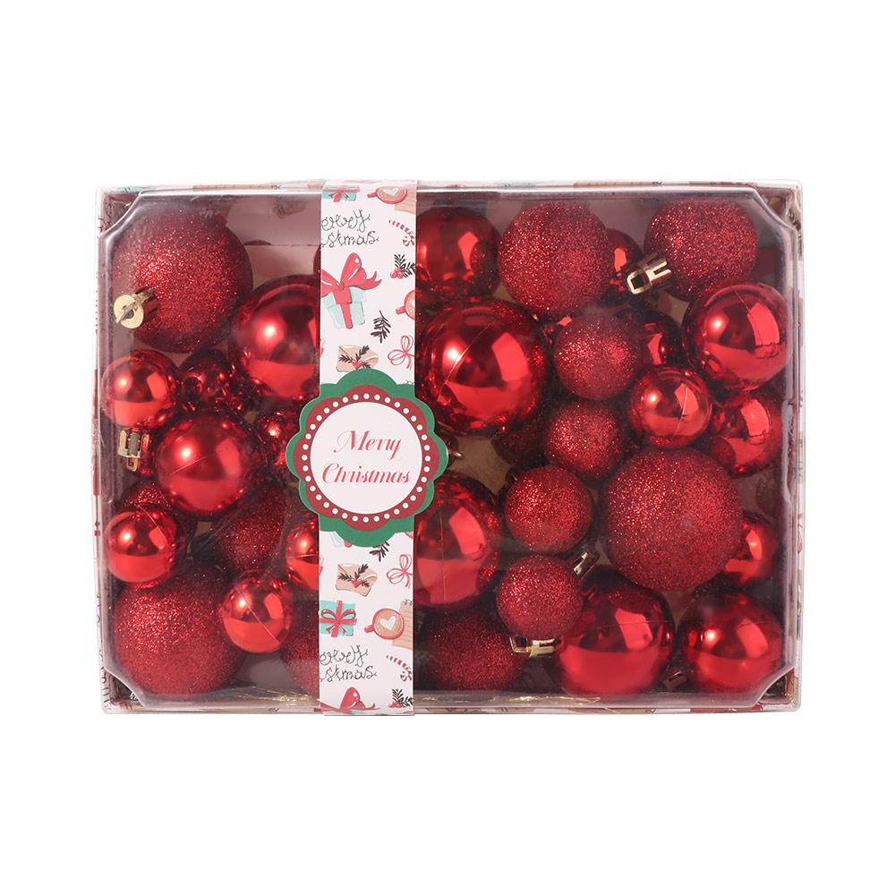 42Pcs 3/4/5cm Christmas Balls Set Colorful Christmas Tree Pendants  Party Favors