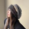 Warm Ear Protection Hat Knitted Hooded Hat New Beanies Cap  Autumn Winter