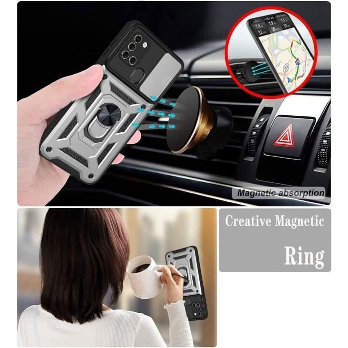 Coque de Protection - PROSHOP - Samsung A32 5G - Rigide - Argenté - Style Armée