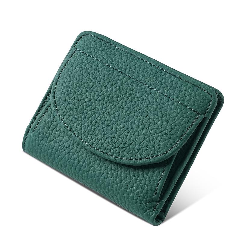 Women's Genuine Leather RFID Anti-Theft Multi-Card Wallet and Small Coin Purse