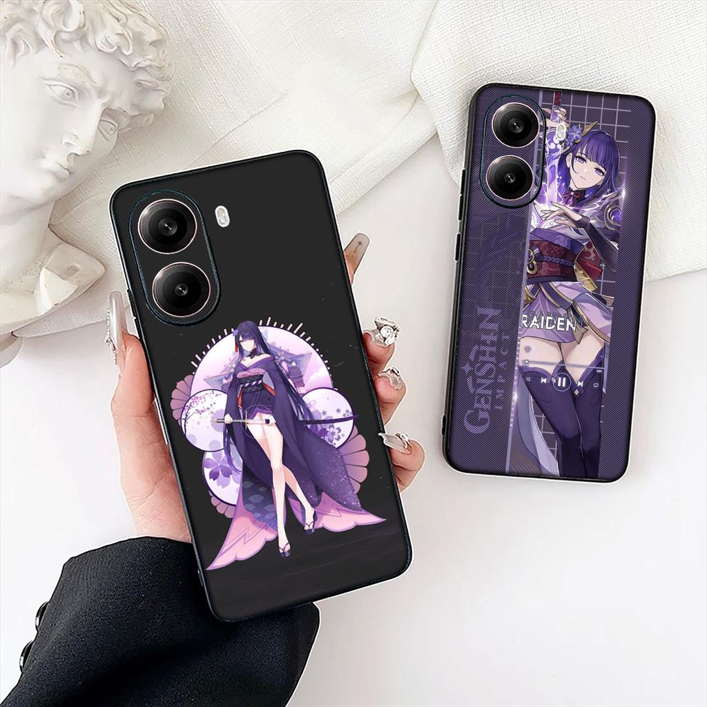 Baal Raiden Shogun Genshins Impacts Venti Phone Case for Apple iPhone 16 17 Air 14 15 Pro Max Plus 16+ 16E 14+ ProMax Soft Cover