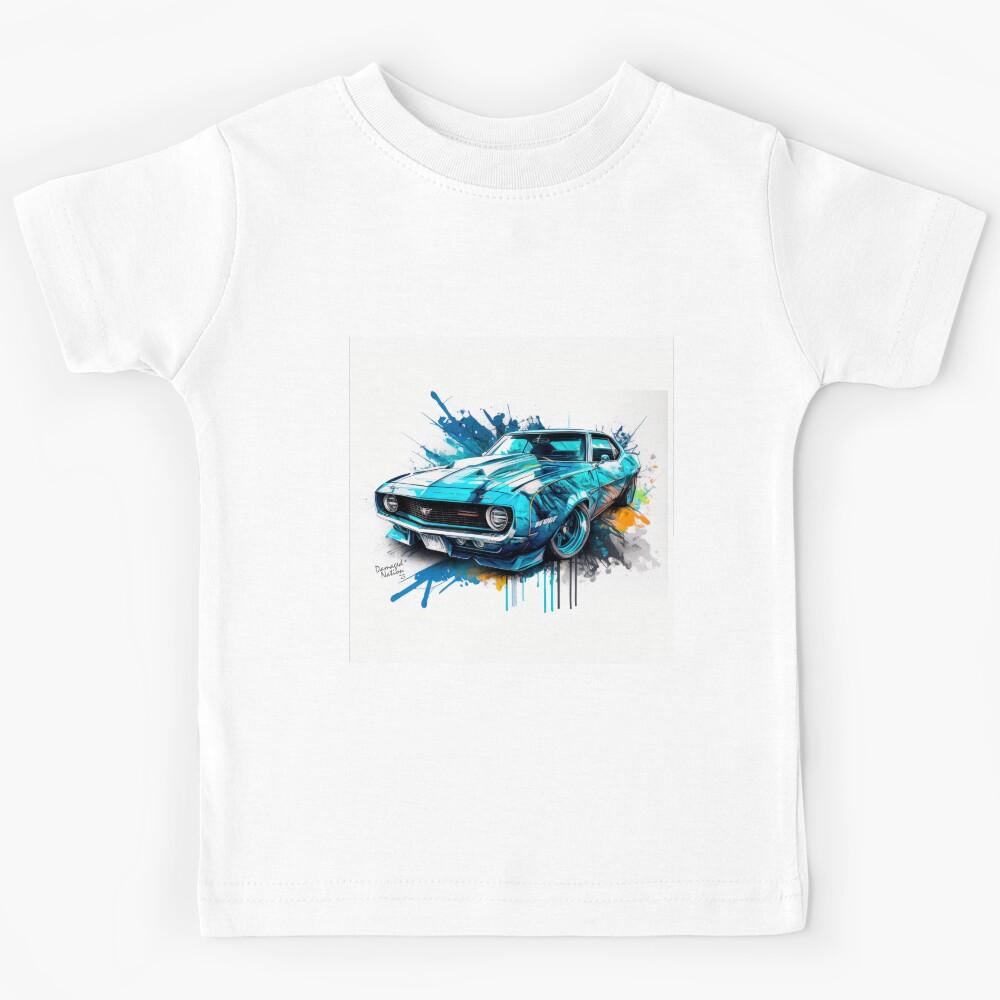 1969 Camaro Yenko - watercolor Kids T-Shirt 150
