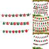 Festive Merry Christmas Bunting Hanging Banner Flag For Xmas Party Decoration
