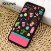 Krajews Cute Japanese Kokeshi Doll Phone Case Cover For iPhone 17 Air 16 15 14 plus 11 12 13 pro max coque Shell Fundas
