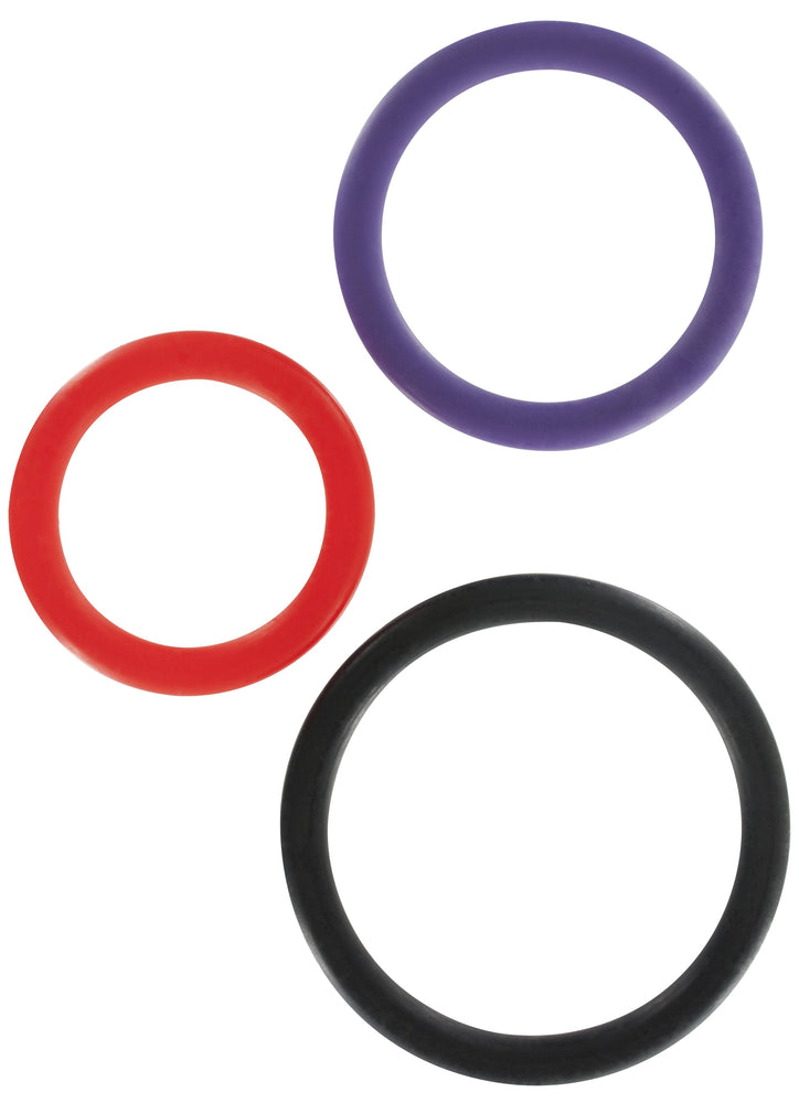 Cockring fins C-Ring Set x3 - Basics TOYJOY - Cockrings Flexibles