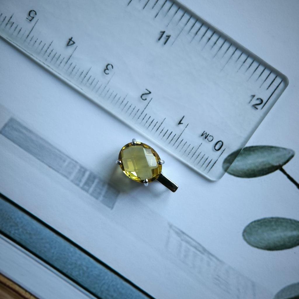 Серебряная подвеска с цитрином nano 2.49ct (2190431)