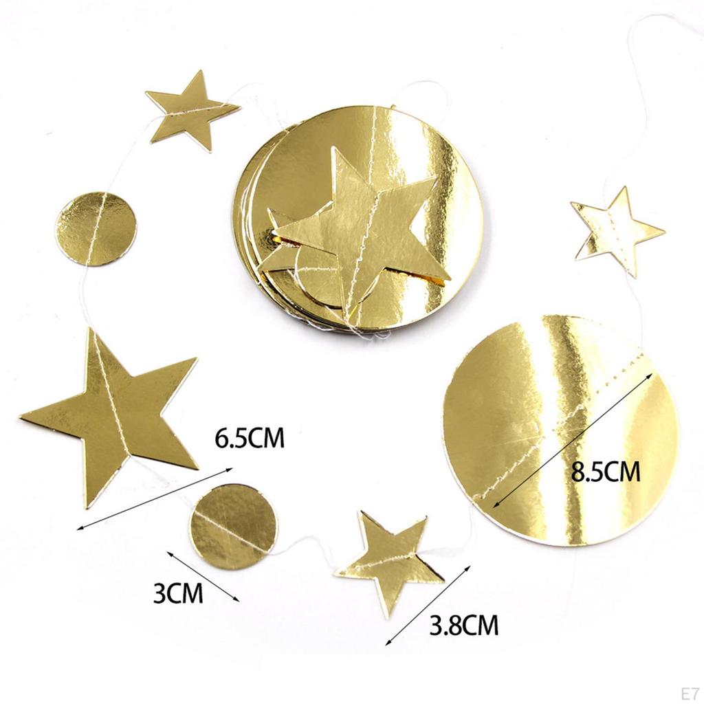 Garland Streamer Kit for Party Decoration Glitter Reflective Paper Hanging Banner Backdrop