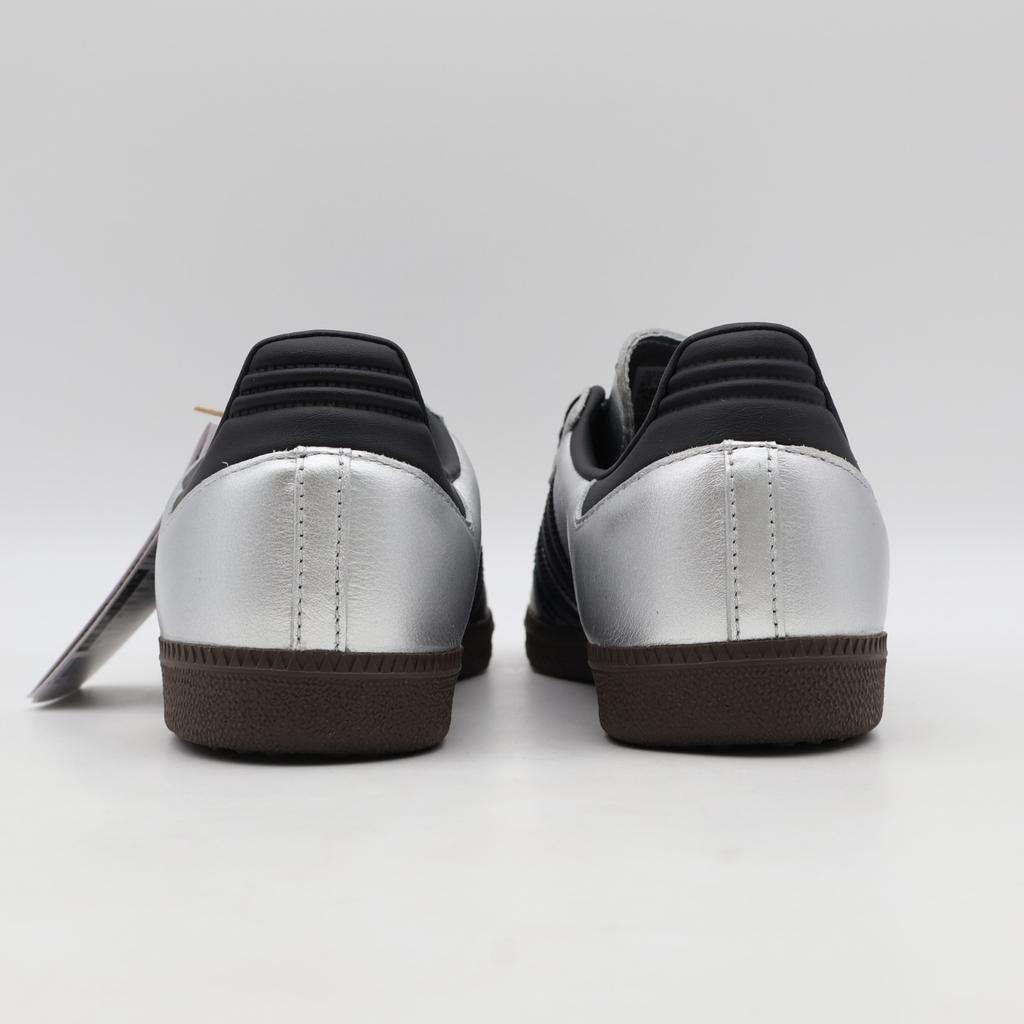 KI8464 Adidas Originals Samba OG Silver Metallic Core Black Dark Brown (Men's)