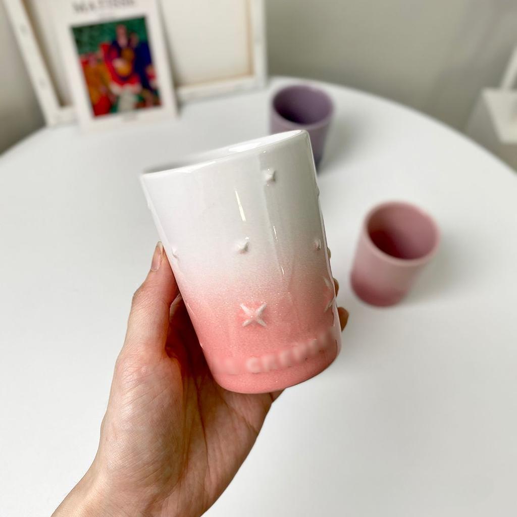 Star Mug, High-temperature Resistant, Portable Cup, Household Ceramic, High Aesthetic Value,Small Fresh Drinkware Coffee Cups