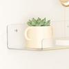 Transparent Floating Shelf Acrylic Bathroom Shelf Modern Wall Mounted Shelf for Perfume Decoration
