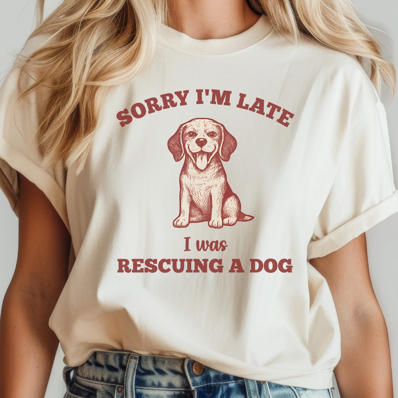 Rescue Dog T-Shirt: Unisex Animal Lover Tee, Adopt Don t Shop 4XL