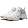 New Disney x LiNing Liren 2 Low Wear resistant And Lightweight Low Top Basketball Shoes Men's White Pink ABAS103-1