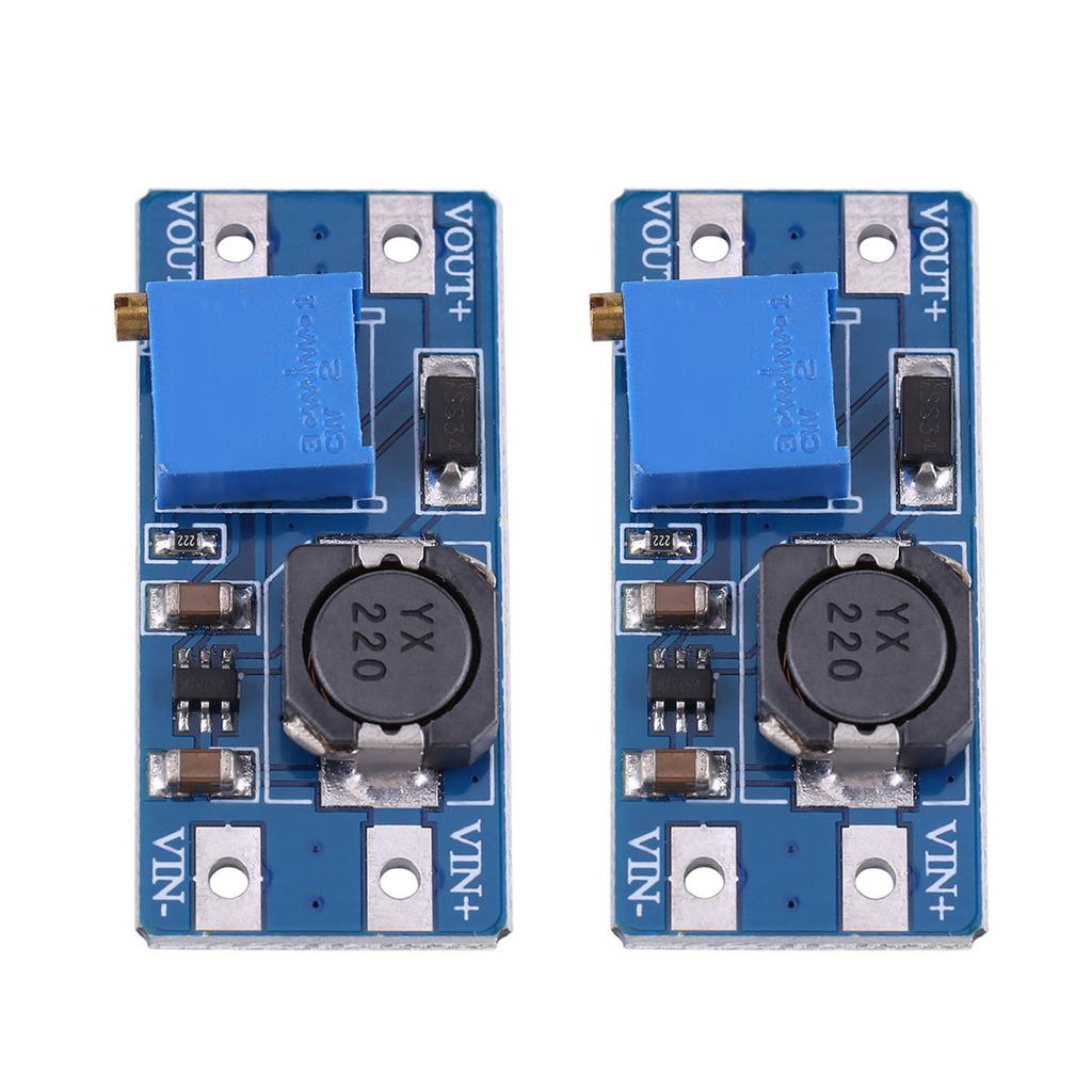 2PCS DC To DC Voltage Step Up Module Adjustable Boost Converter Power Supply Module 2A