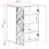 Shoe Cabinet DELFT 59.5 x 39.5 x 90 cm Engineered Wood Concrete Grey