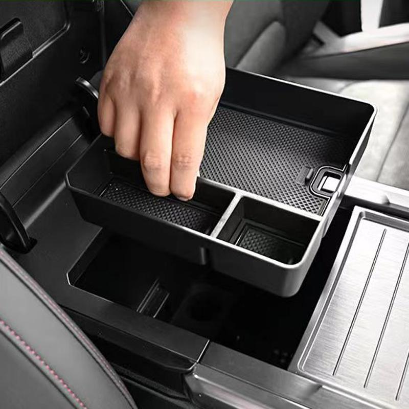 For Jetour Traveler T2 Center Console Organizer Tray Car ABS Black Centra Armrest Secondary Storage Sort Tidy Up Box Accessories