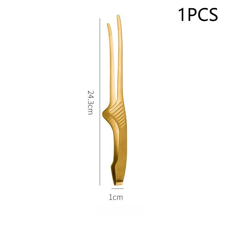 

Korean Barbecue Clips Stainless Steel Grill Cooking Chef Tongs Kitchen Baking Bread Tweezer Outdoor Grilling Steak Clamp Tools
