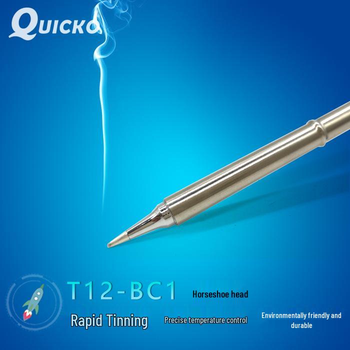 

QUICKO T12 Soldering Iron Cabbage Tip Set: T12-BC1/BC2/BC3/BCF1/BCF2/BCF3 Horseshoe Tips BCF1