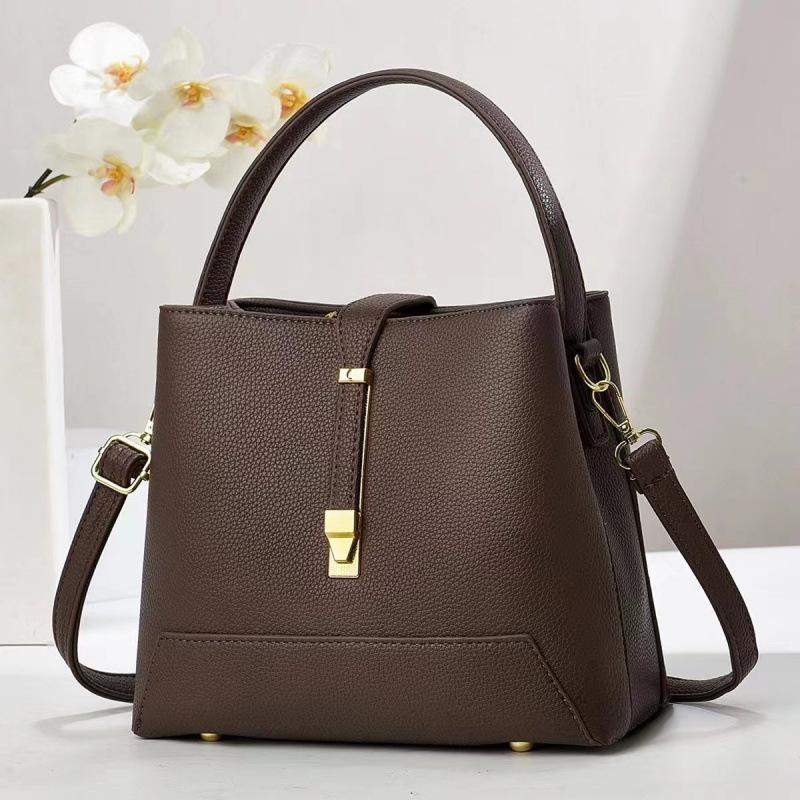 Bag Women's New Handbag Korean Version Texture Shoulder Oblique Span Bag Women's Bucket Bag Bags