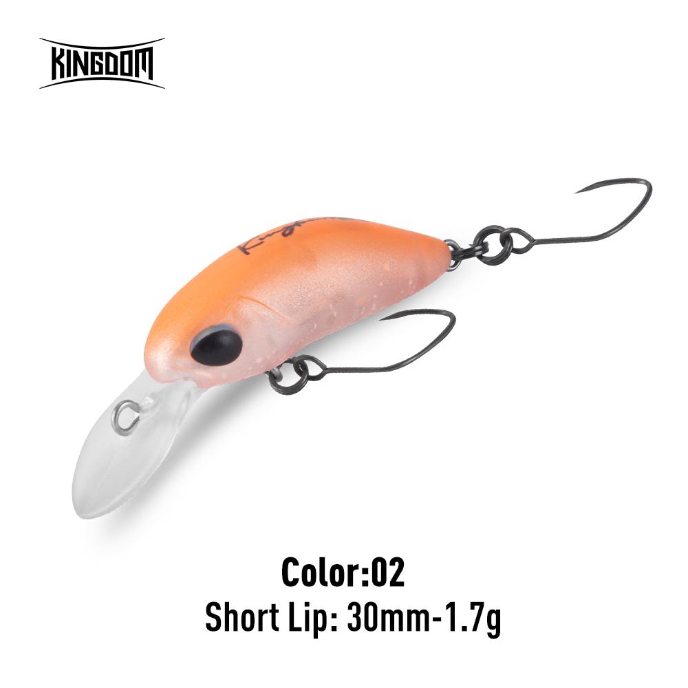 

Kingdom Micro Floating Minnow Fishing Lure 1.7g 1.85g 30mm Floating Hard Bait ABS Fishing Tackle Artificial Hard Baits Crankbaits Tackle Wobblers