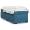 VidaXL Bed Slat Base with Mattress Dark Blue 90x190 Cm, Bed, Platform Bed, Panel Bed, Bedroom Furniture 3285255