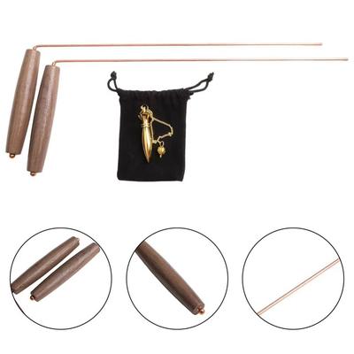 Flexible Pure Copper Metal Detector Dragon Seeking Detachable Dowsing Rod High Sensitivity Ergonomics Metal Pinpointer